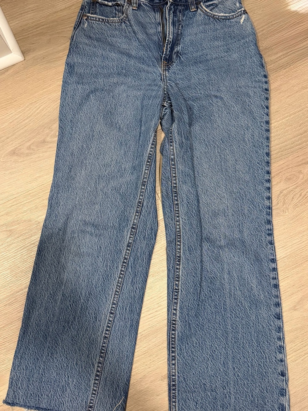 Abercrombie & Fitch Classic High-Rise Straight Leg Women’s Jeans - Blue